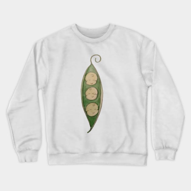 Peas in a Pod Crewneck Sweatshirt by A2Gretchen